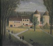 The Promenade to the Manor Henri Rousseau